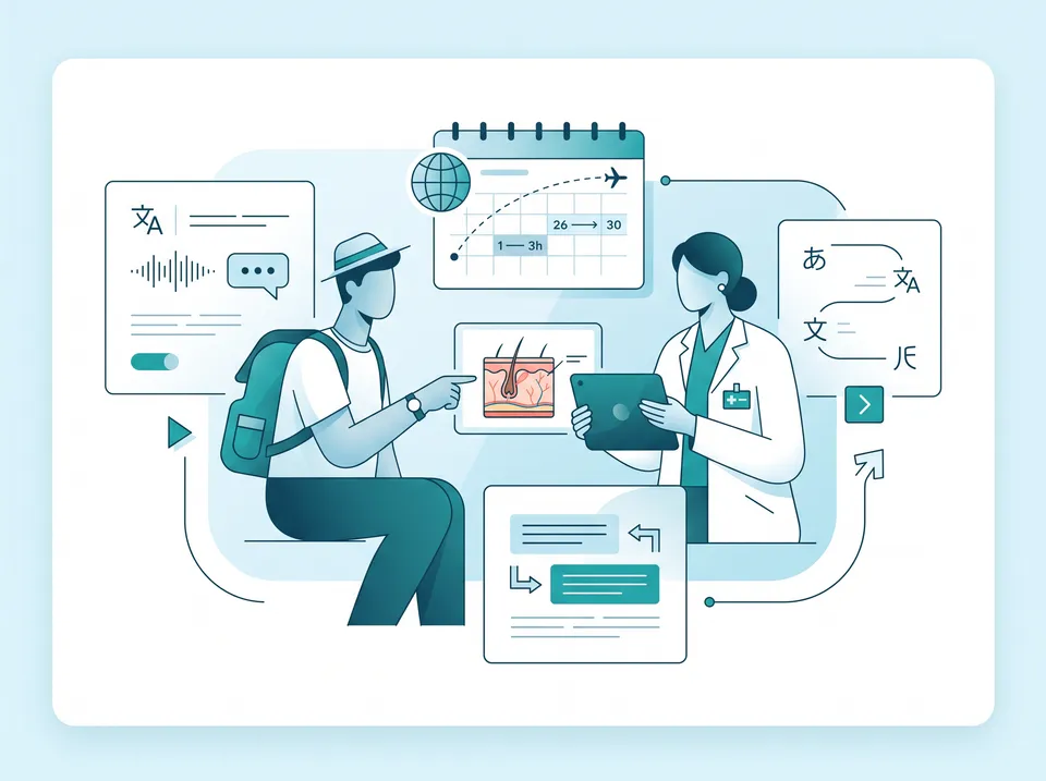 International patients began to arrive